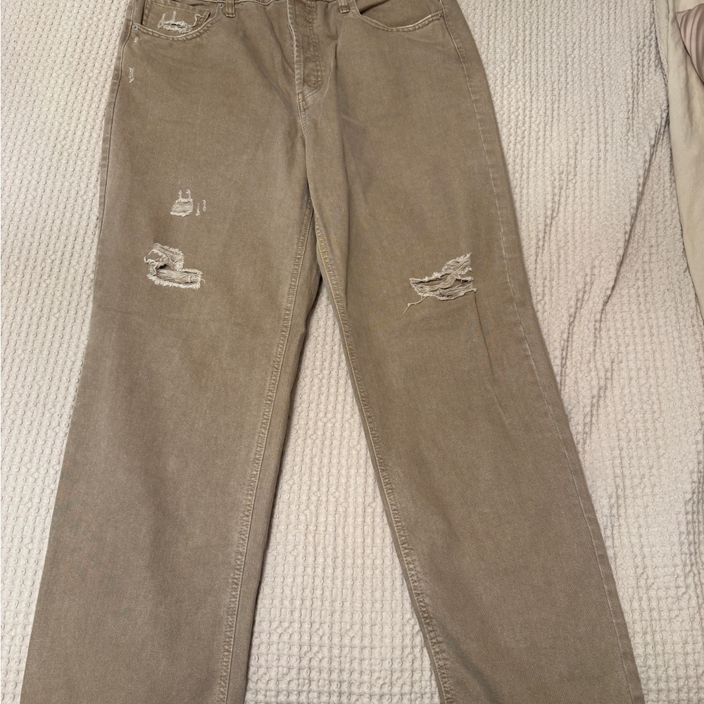 Wild Fable Distressed Tan Jeans